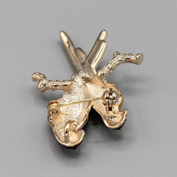 Jewelry pin brooch exotic bird birds parrot parrots shiny sparkle colorful new - Picture 6 of 6